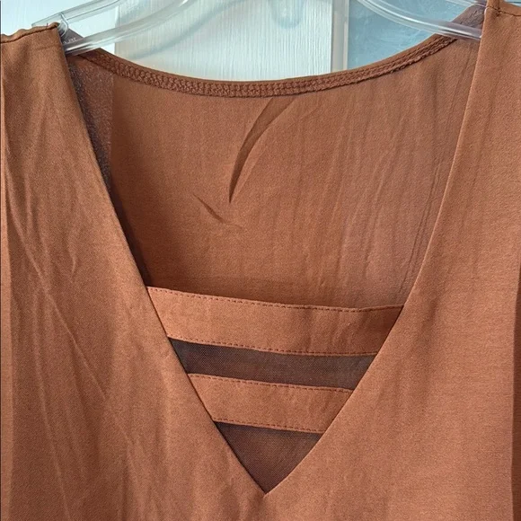 Brown Blouse with Bell Sleeves - Picture 3 of 5